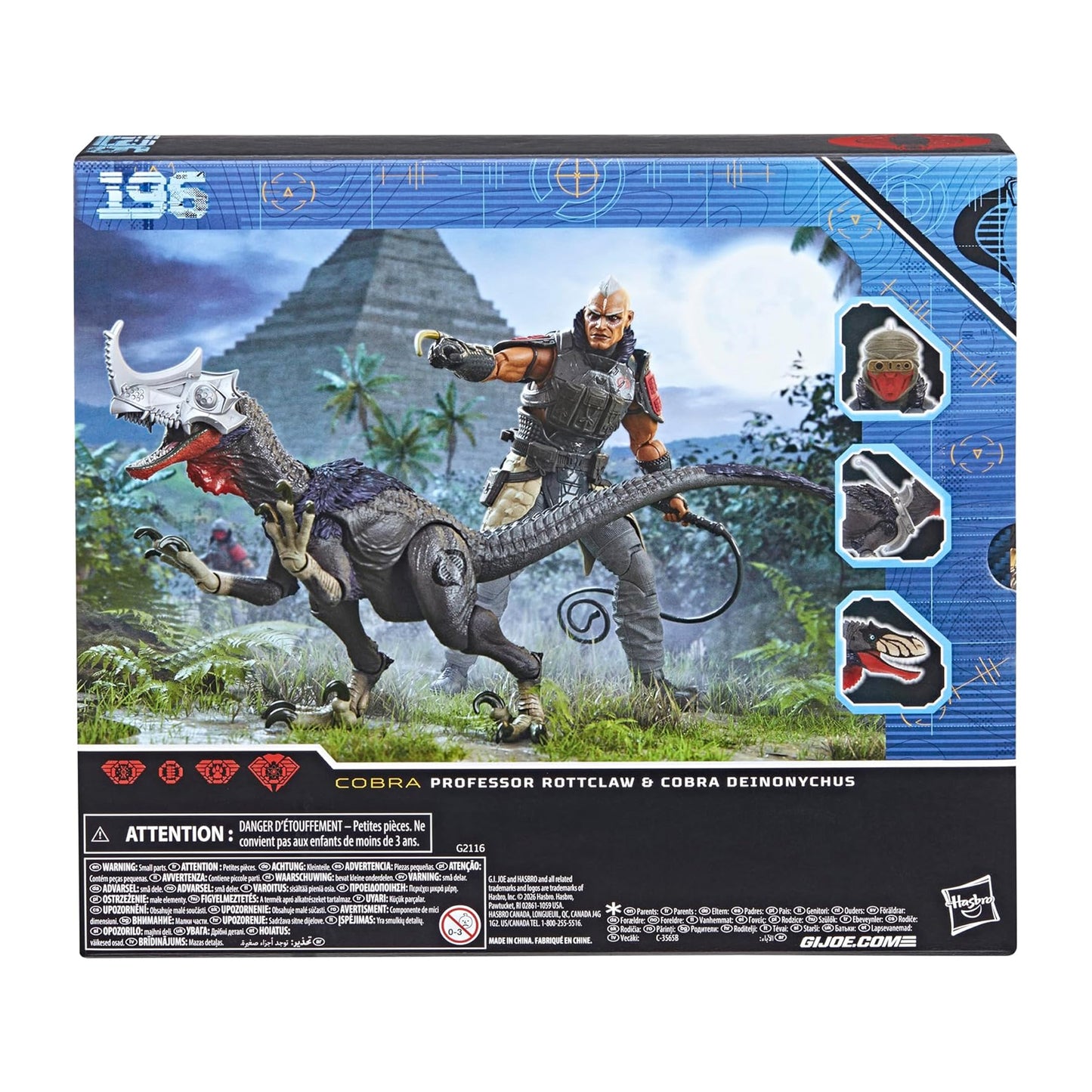 G.I. Joe Classified Series #196 Professor Rottclaw & Cobra Deinonychus
