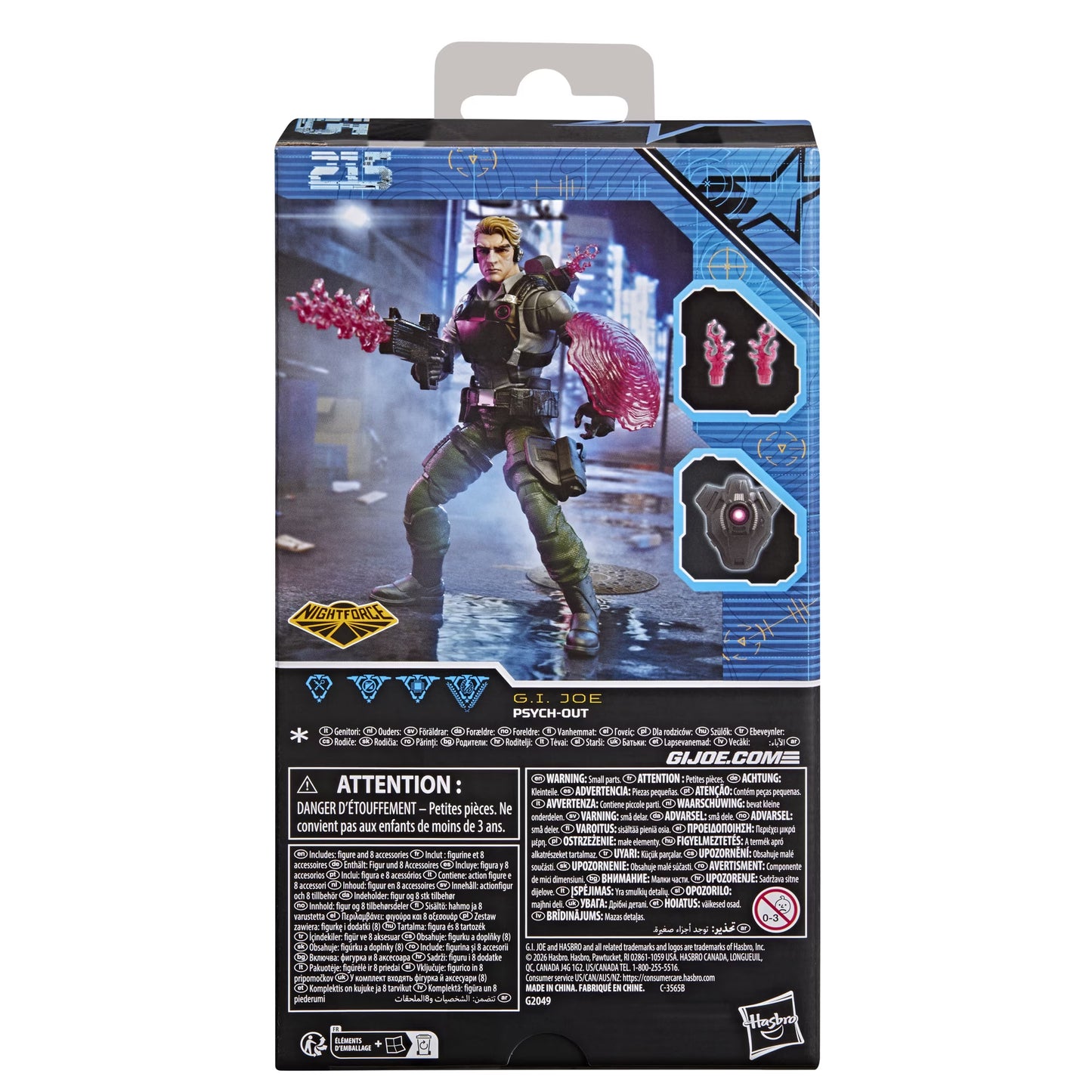 G.I. Joe Classified Series 215 Night Force Psych-Out EXCLUSIVA