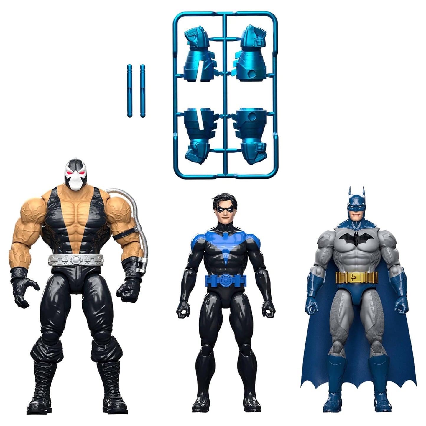 Mattel DC Premier 3 Pack Batman & Nightwing vs Bane