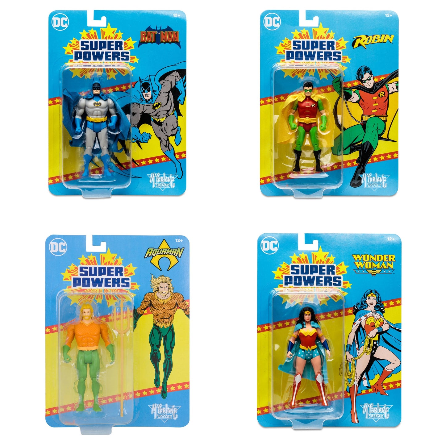 DC Super Powers Wave 4 (Batman/Aquaman/Robin/Wonder Woman) 2do Pago