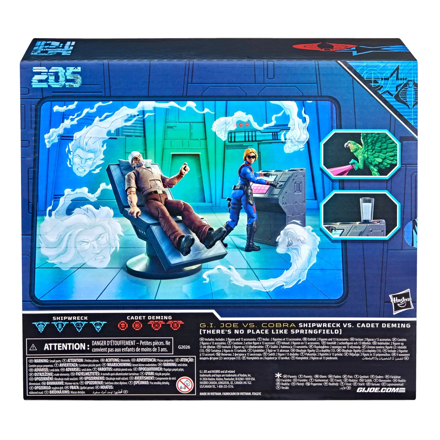 G.I. Joe Classified Series #205 Shipwreck Vs. Cadet Deming (There’s No Place Like Springfield) SDCC26 EXCLUSIVA