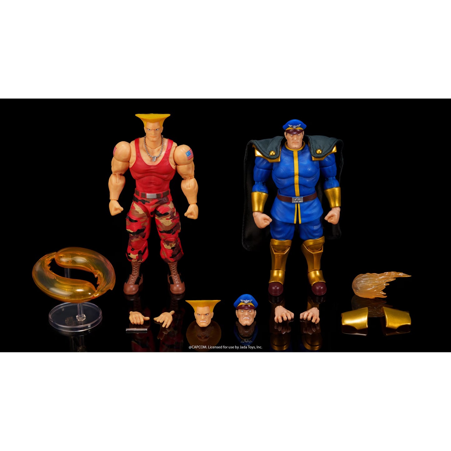 Jada toys Street Fighter II Guile vs M. Bison EXCLUSIVA