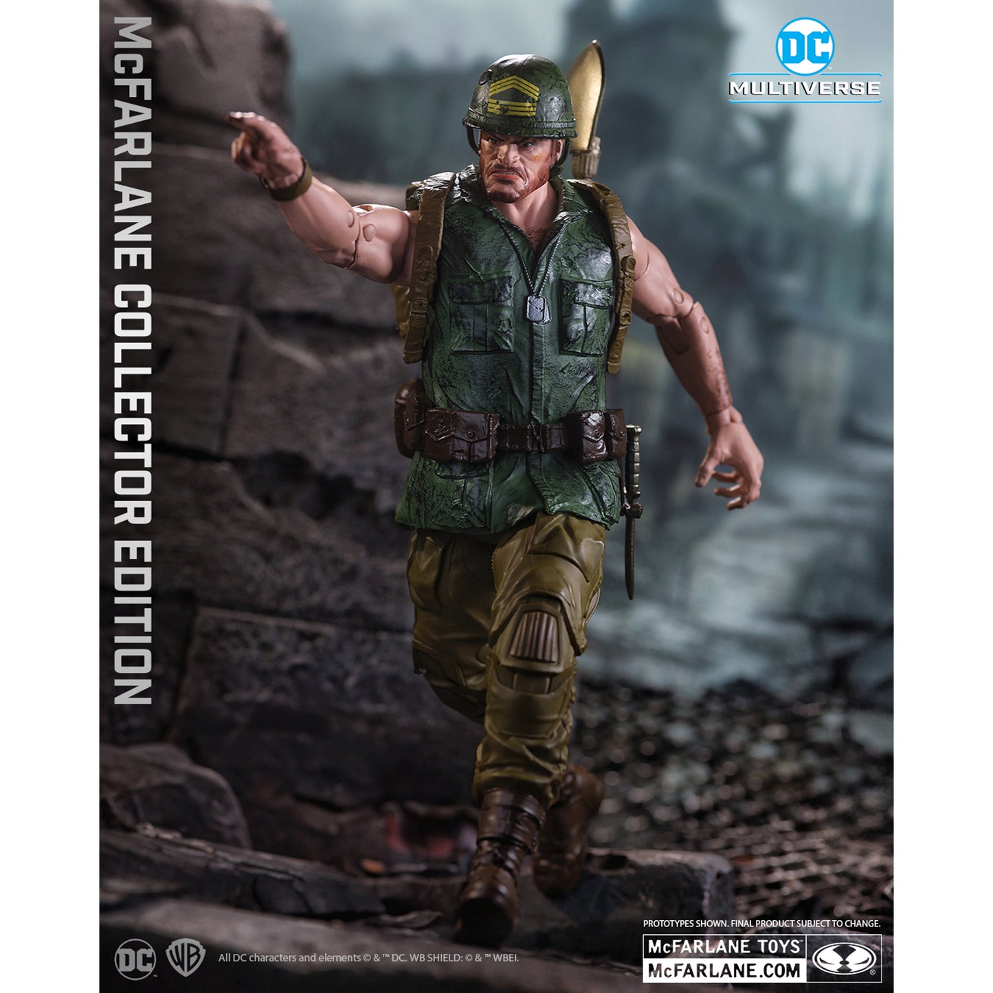 DC Multiverse McFarlane Collector Edition Sargent Rock 2do Pago