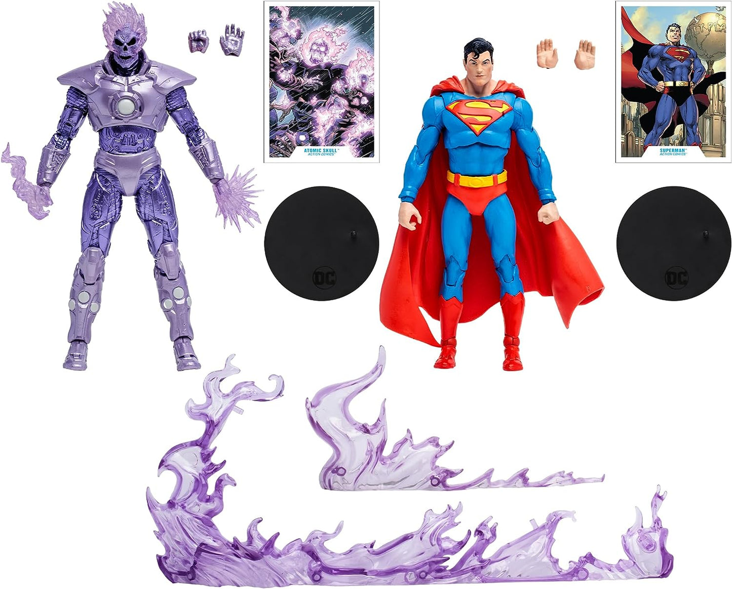 DC Multiverse Superman vs Atomic Skull 2 Pack Gold Label 2do Pago