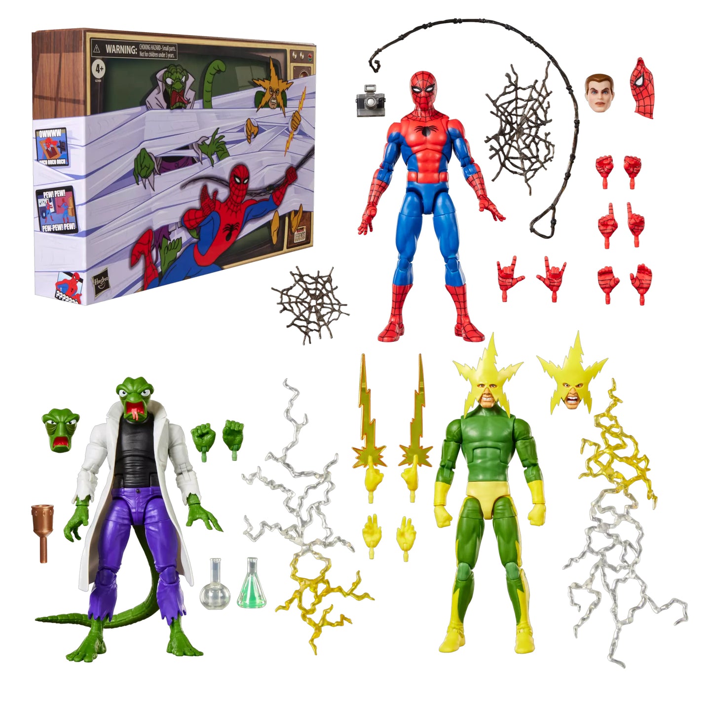 Marvel Legends Spider-Man, Marvel's Lizard & Electro SDCC26 EXCLUSIVA