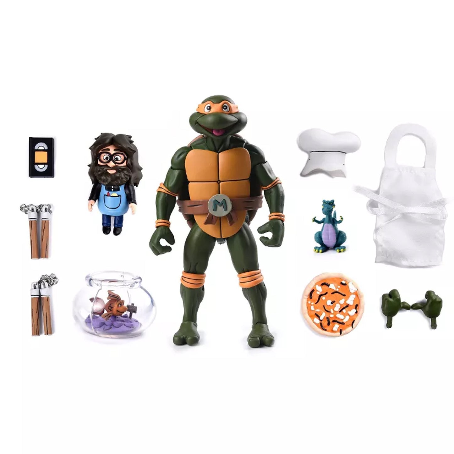 NECA TMNT Cartoon Pizza Club Set de 4 EXCLUSIVA