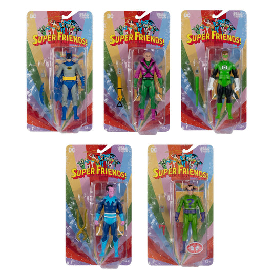 McFarlane Toys DC Super Friends Retro Wave (Batman/Green Lantern/Lex Luthor/Sinestro/Riddler) 2do Pago