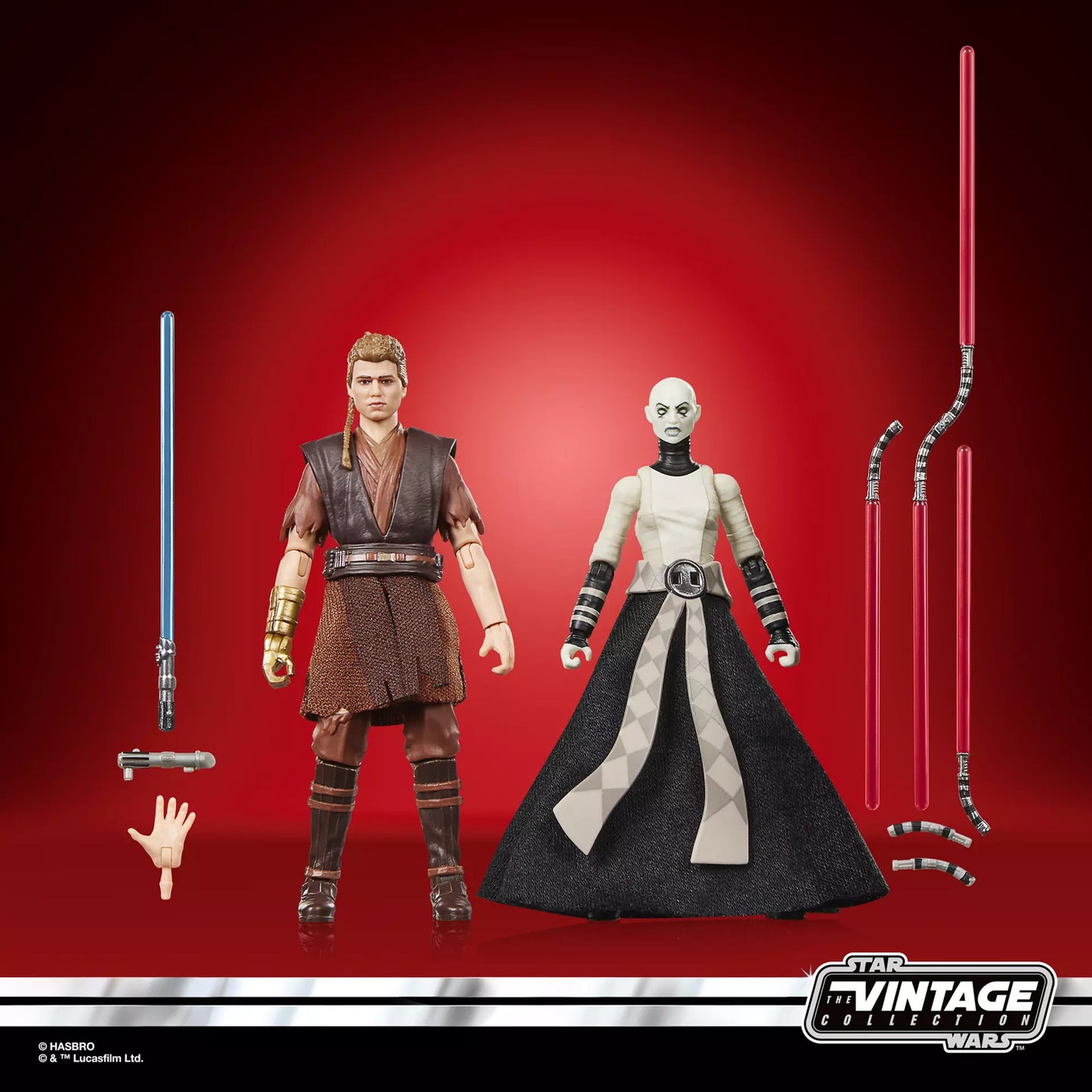 Star Wars The Vintage Collection Anakin Skywalker & Asajj Ventress SDCC26 EXCLUSIVA