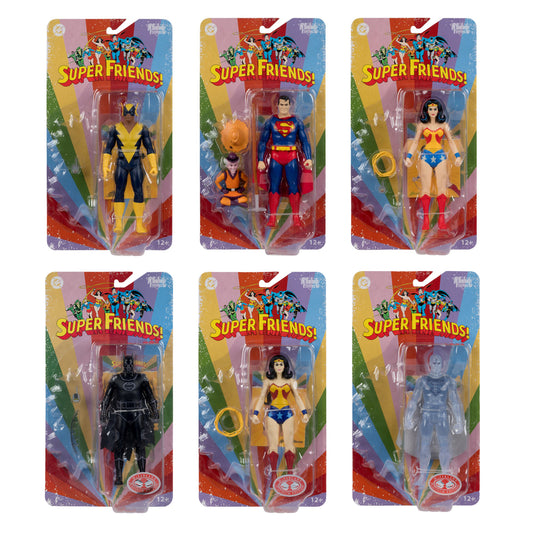 DC Super Friends Wave 16 (Farmer Superman/Black Vulcan/Wonder Woman/Batman Phantom Zone/Wonder Woman Evil/Superman Crystalized)