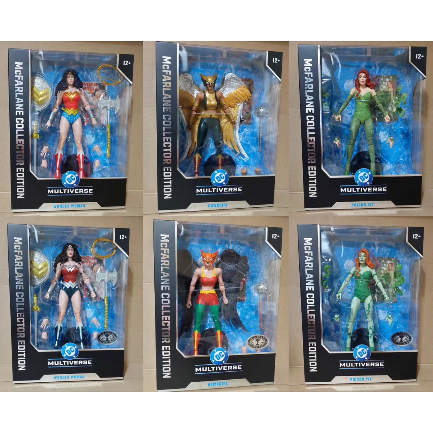 DC Multiverse Collector Edition Wave 15 (WW 80's/Hawkgirl Kendra Saunders/Poison Ivy +3 Platinums)