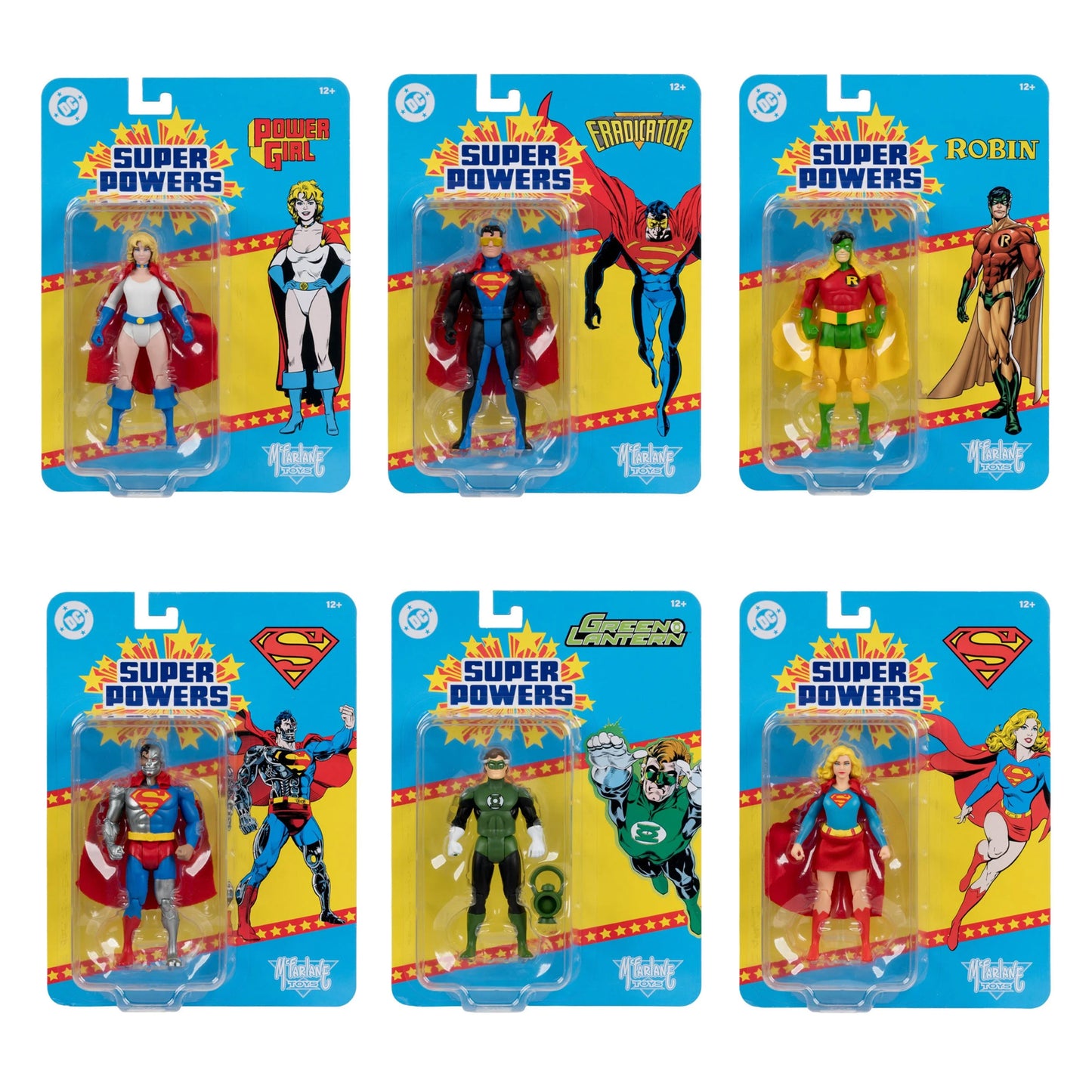 Super Powers Wave 13 (Power Girl/Cyborg Superman/Eradicator/Hal Jordan 90's/Robin Earth 2/Supergirl)