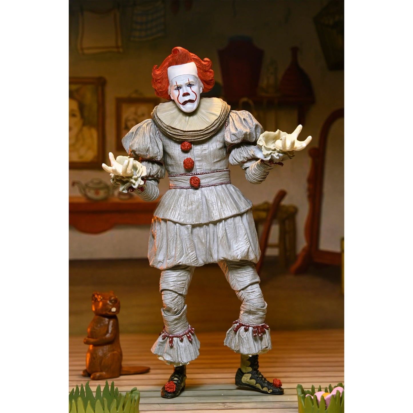 NECA Ultimate IT: Welcome to Derry Bob Gray As Pennywise LIQUIDACION